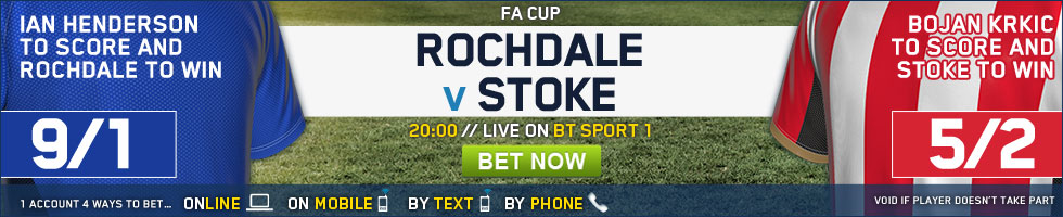 Rochdale v Stoke