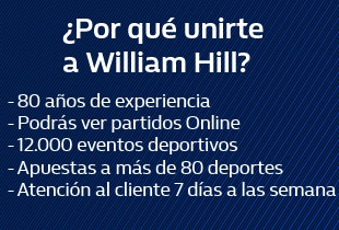 Abre tu cuenta ahora en William Hill