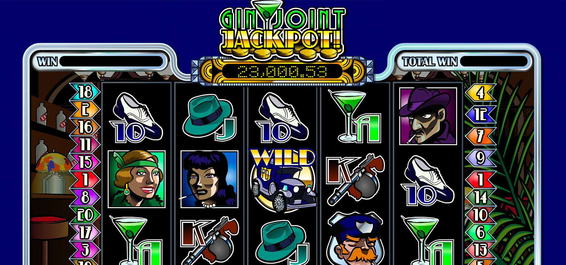 Gin Joint Jackpot Slot Machine