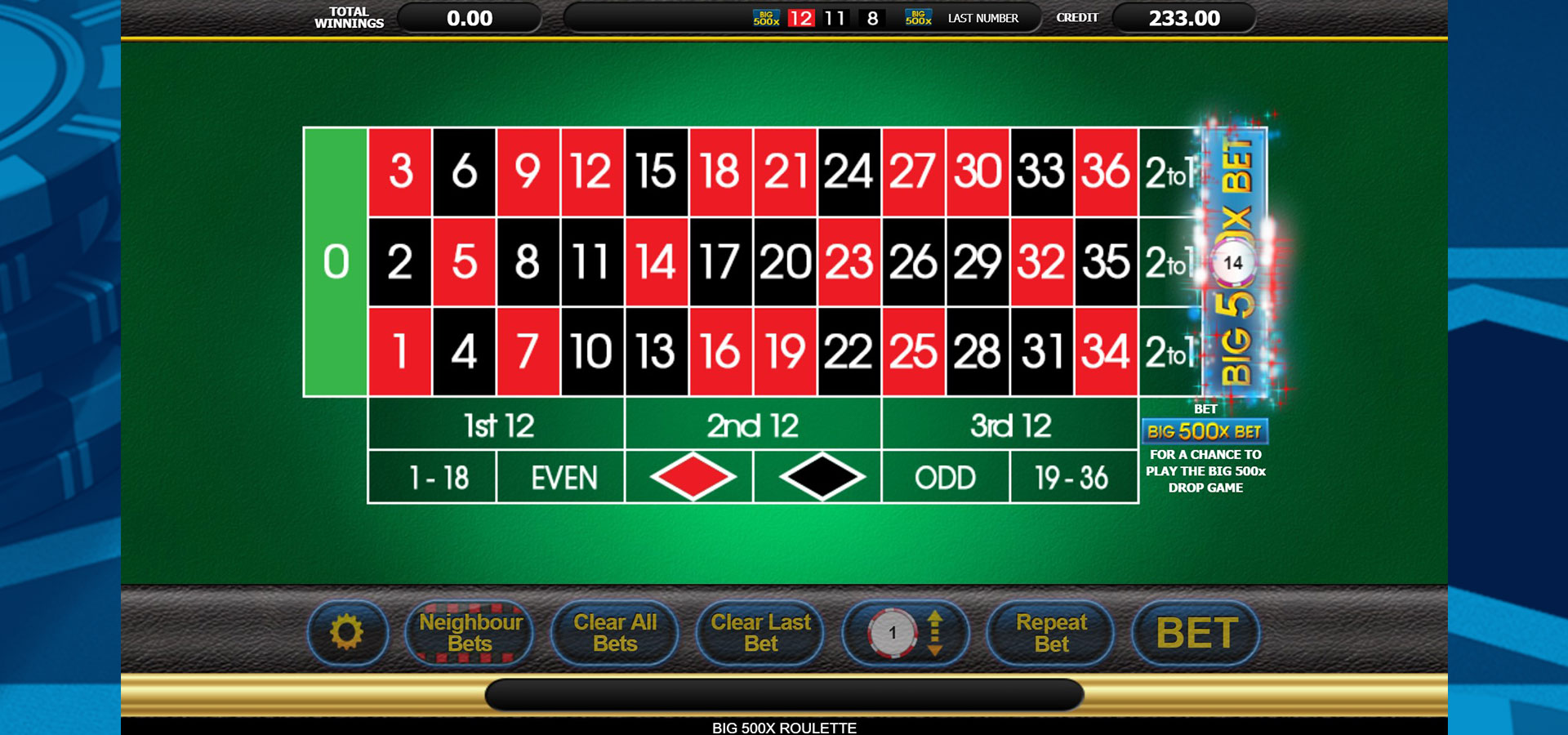 William hill roulette demo