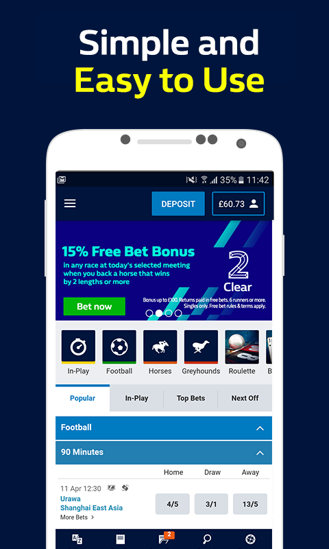 William hill mobile sports